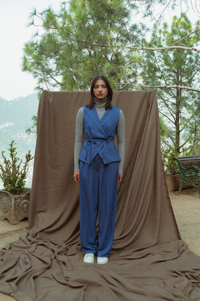 Blue Vest & Pants Set - Kinaar