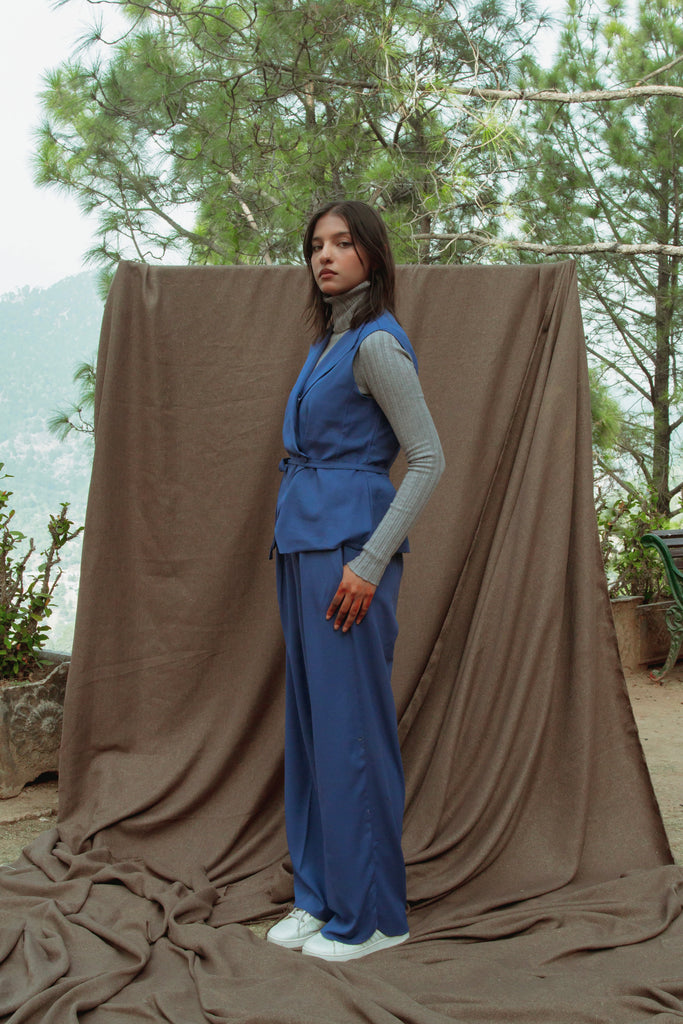 Blue Vest & Pants Set - Kinaar