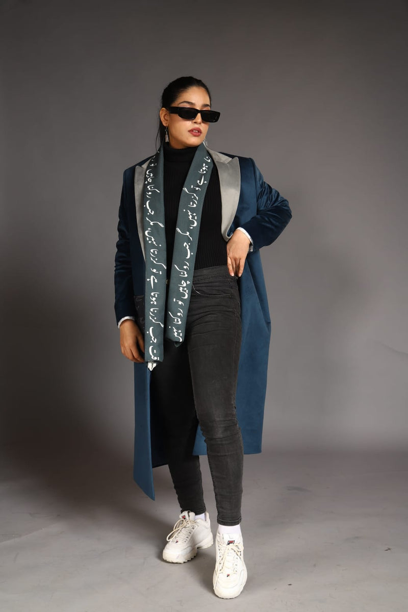 Urdu Harf Long Coat