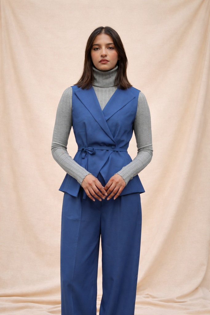 Blue Vest & Pants Set - Kinaar