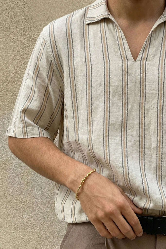 Dhoop - Beige Line Shirt